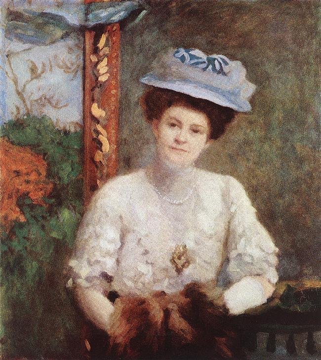 Portret van mevrouw Vilmos Grunwald door Károly Ferenczy