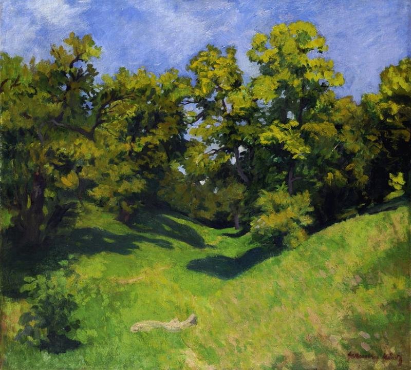 De rand van het bos door Károly Ferenczy