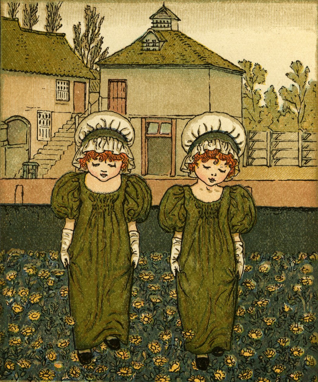 Teken een emmer door Kate Greenaway