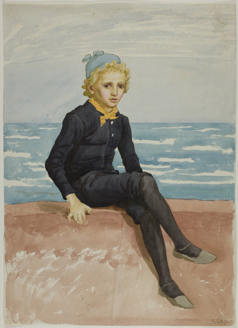 Eddie aan de kust door Kate Greenaway