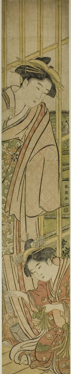 Temari Spelen door Katsukawa Shuncho
