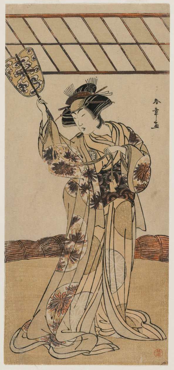 Segawa Kikunojō III als Teruha door Katsukawa Shunsho