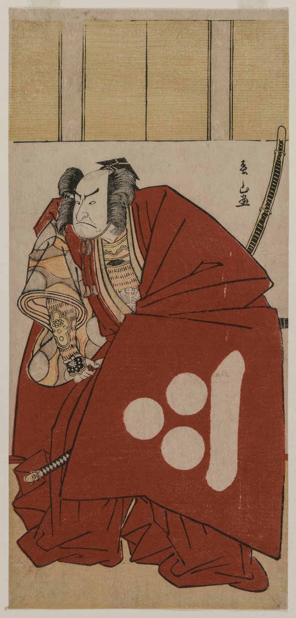 Nakamura Nakazo I als Watanabe no Tsuna door Katsukawa Shunzan