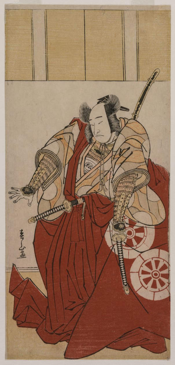 Onoe Matsusuke als Usui Sadamitsu, 1781 door Katsukawa Shunzan