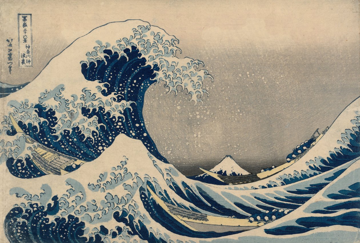 De grote golf door Katsushika Hokusai
