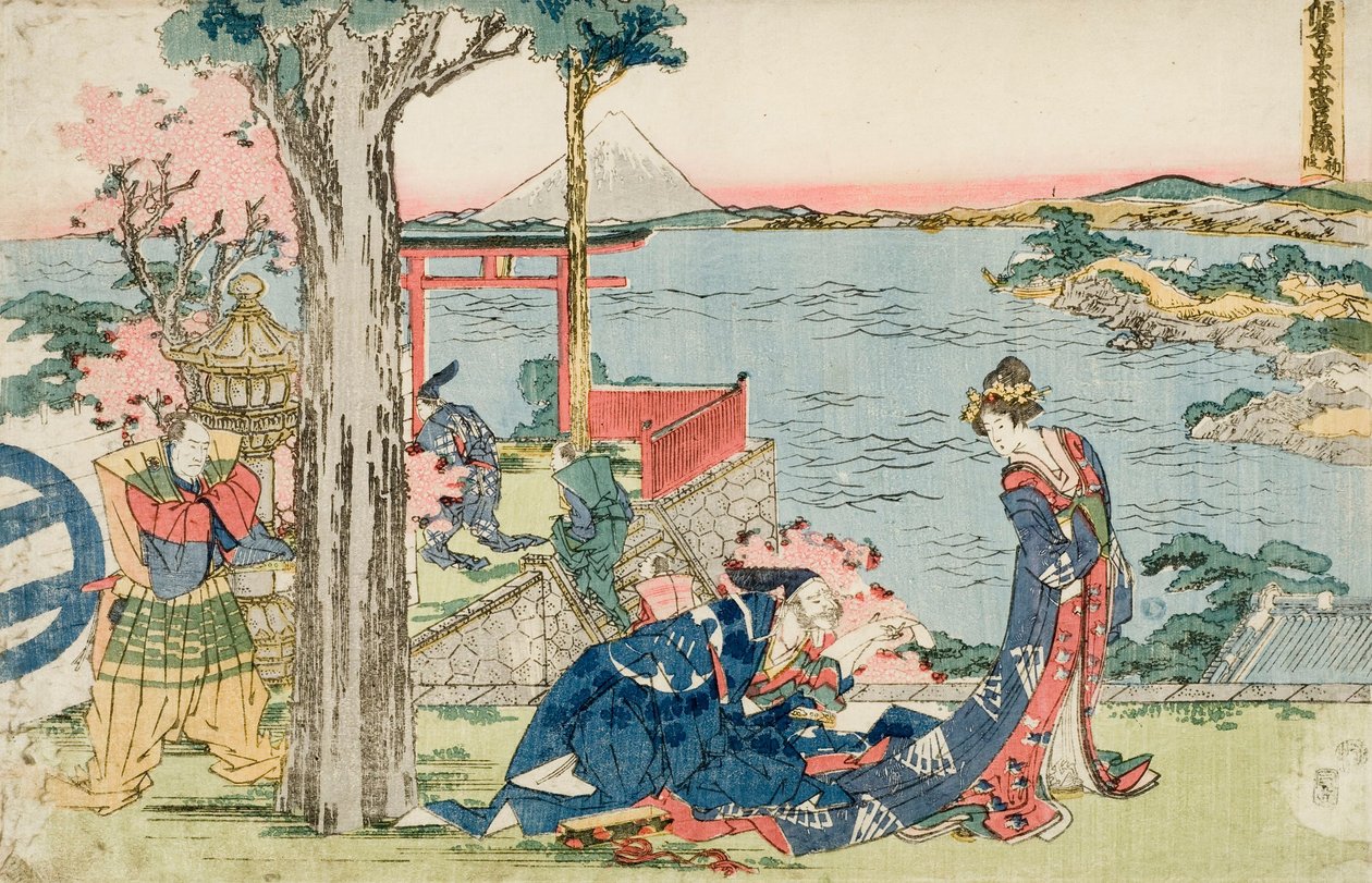 Houtsnede door Katsushika Hokusai
