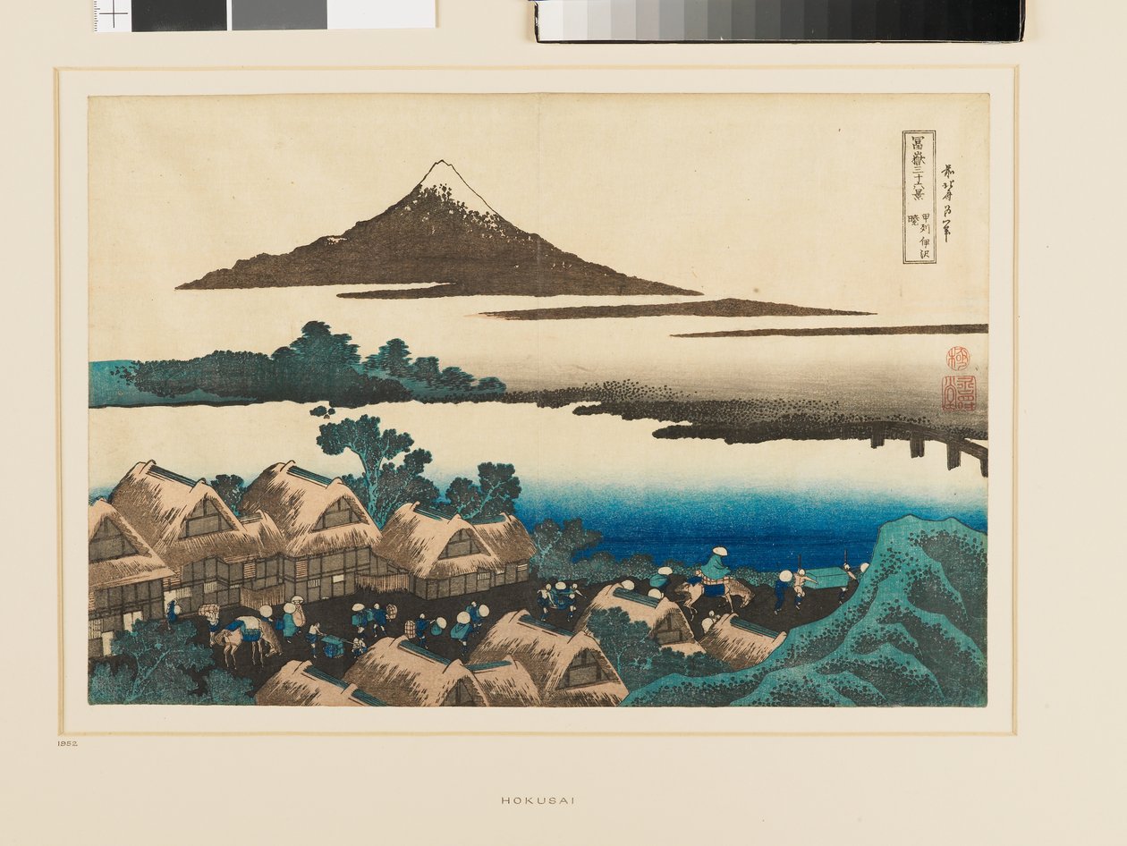 Dageraad bij Isawa in de provincie Kai door Katsushika Hokusai