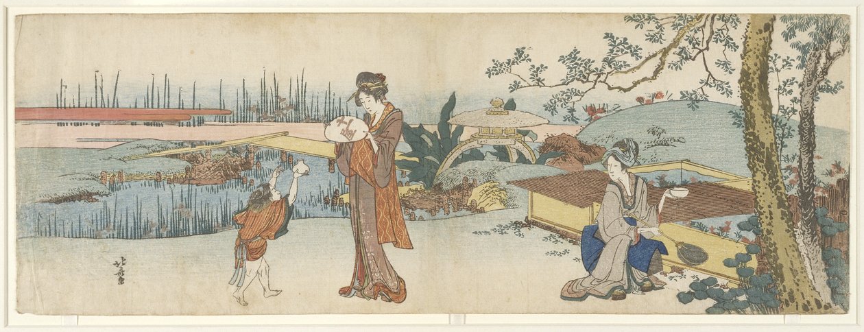 Goudvis Verkoper, 1801-1805 door Katsushika Hokusai