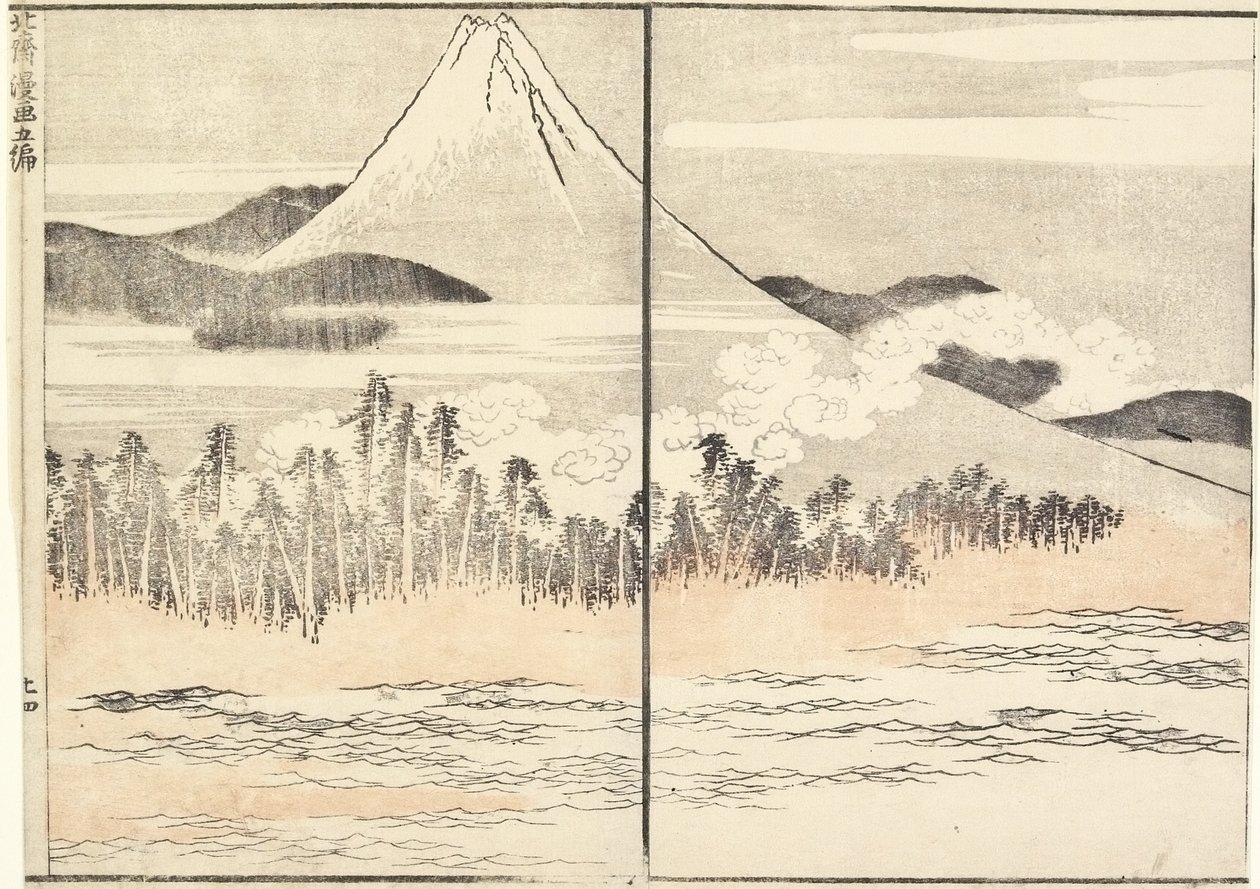 Mt. Fuji, 1816 door Katsushika Hokusai