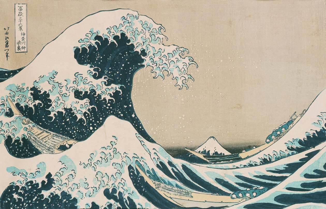 De grote golf van Kanagawa door Katsushika Hokusai