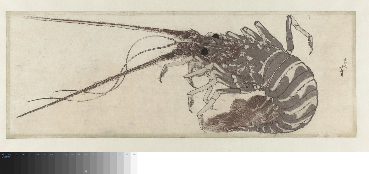 De Kreeft door Katsushika Hokusai