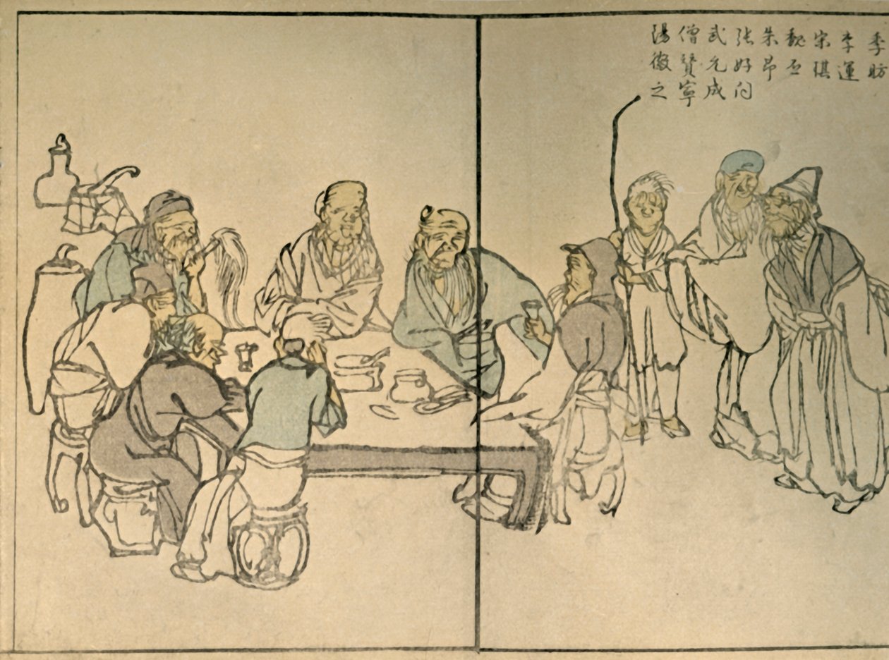 De Negen Ouden, 1813, 1924 door Kawamura Bunpo