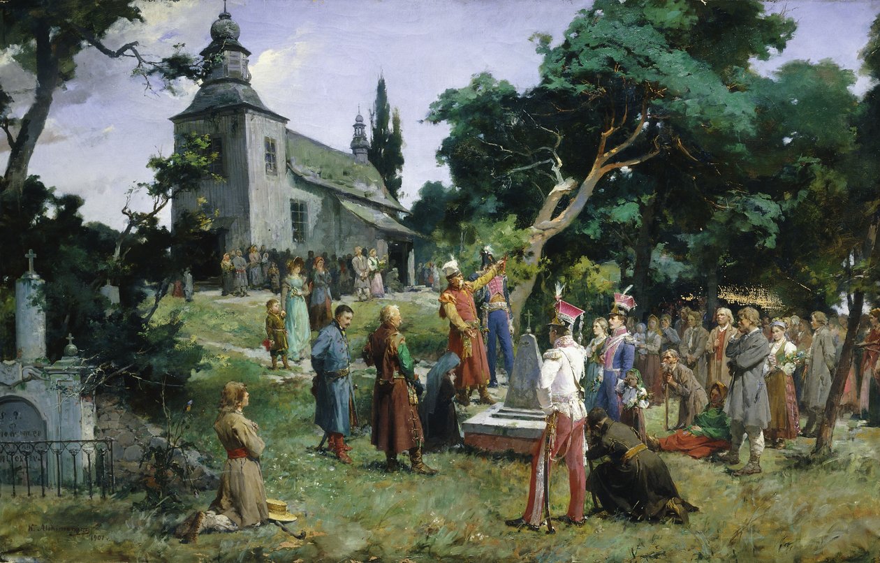 De Geëerde Held, 1901 door Kazimierz Alchimowicz