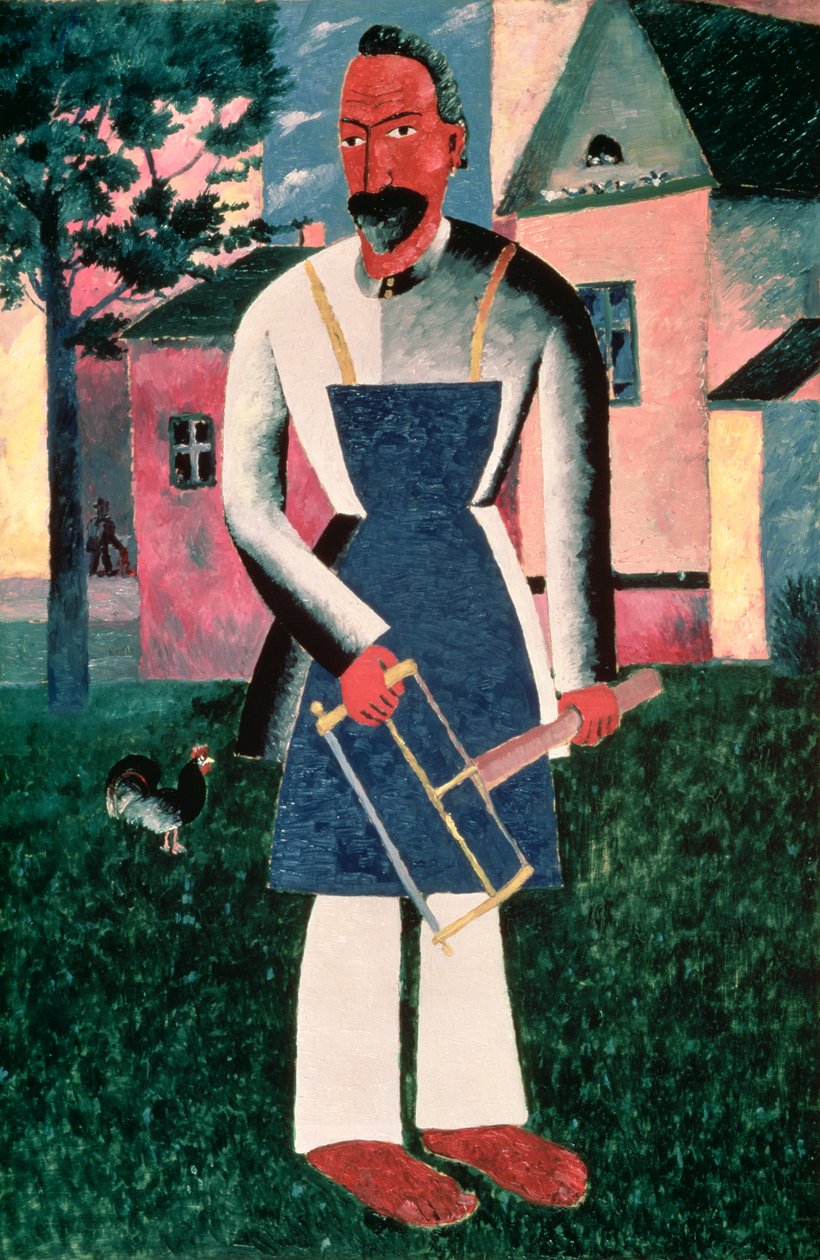 De timmerman III, 1910 door Kazimir Severinovich Malevich
