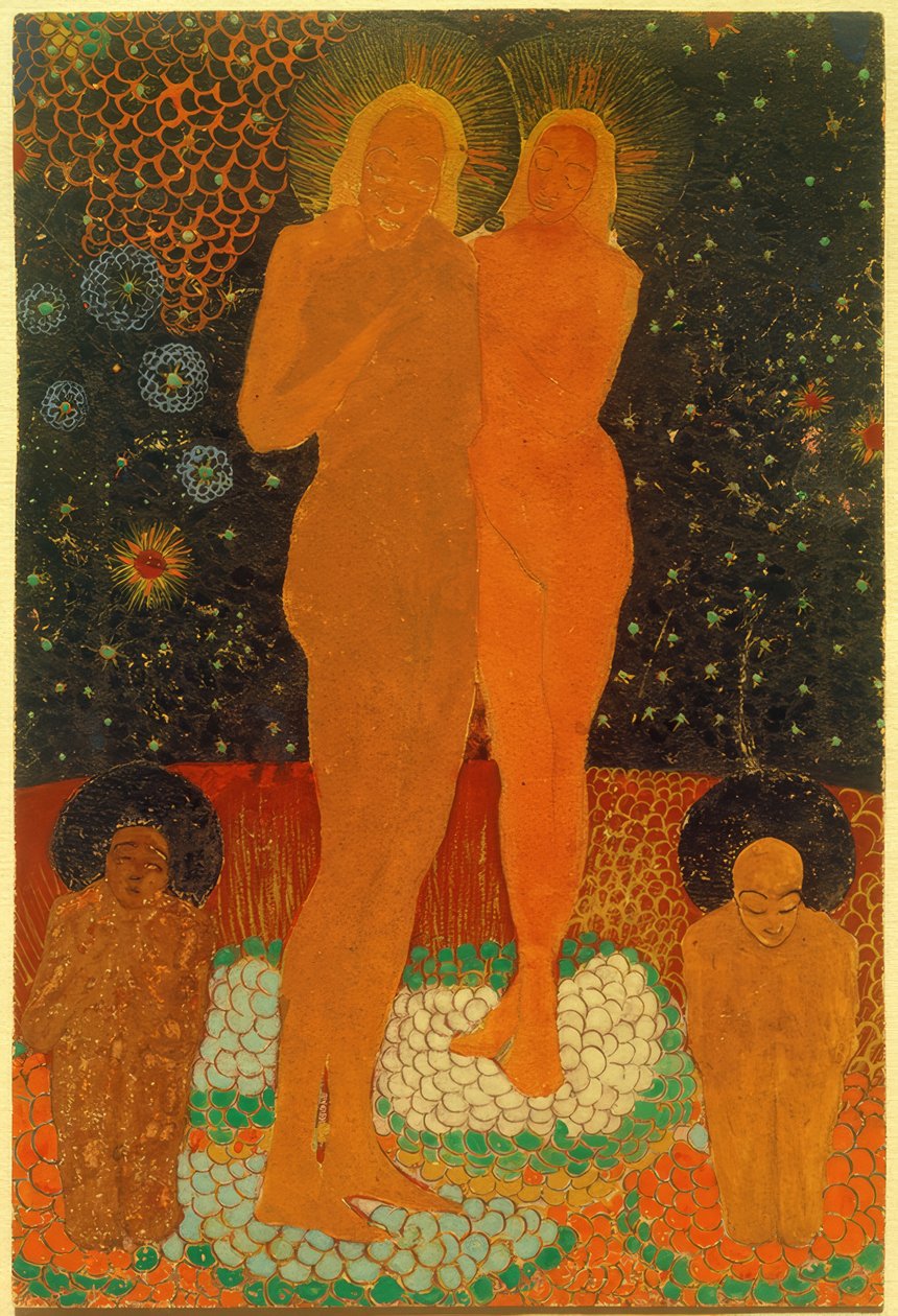 Adam en Eva door Kazimir Severinovich Malevich