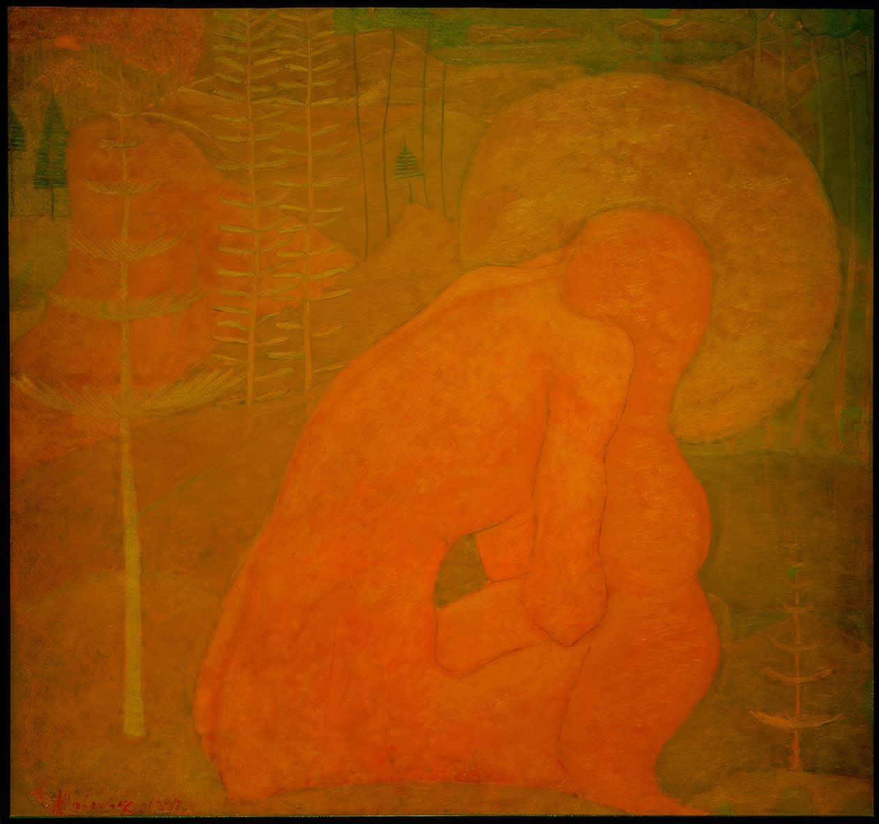 Gebed (Studie voor een Fresco) door Kazimir Severinovich Malevich