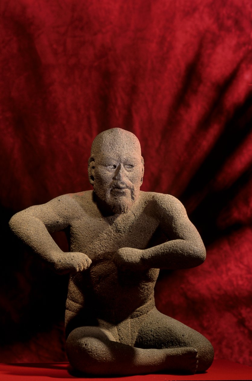 Olmec Enigma; Beeldje; Worstelaar; NMAH; Mexico door Kenneth Garrett