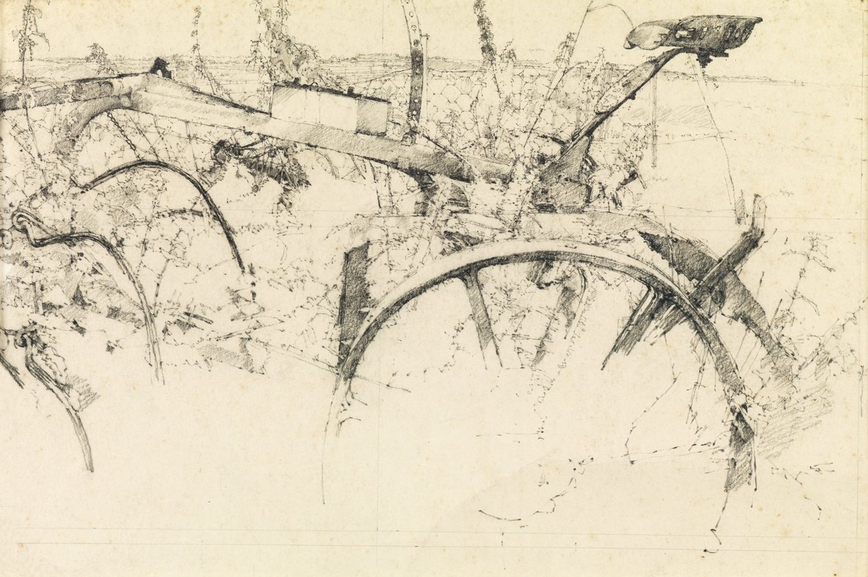 Studie van een oude ploeg door Kenneth Newton