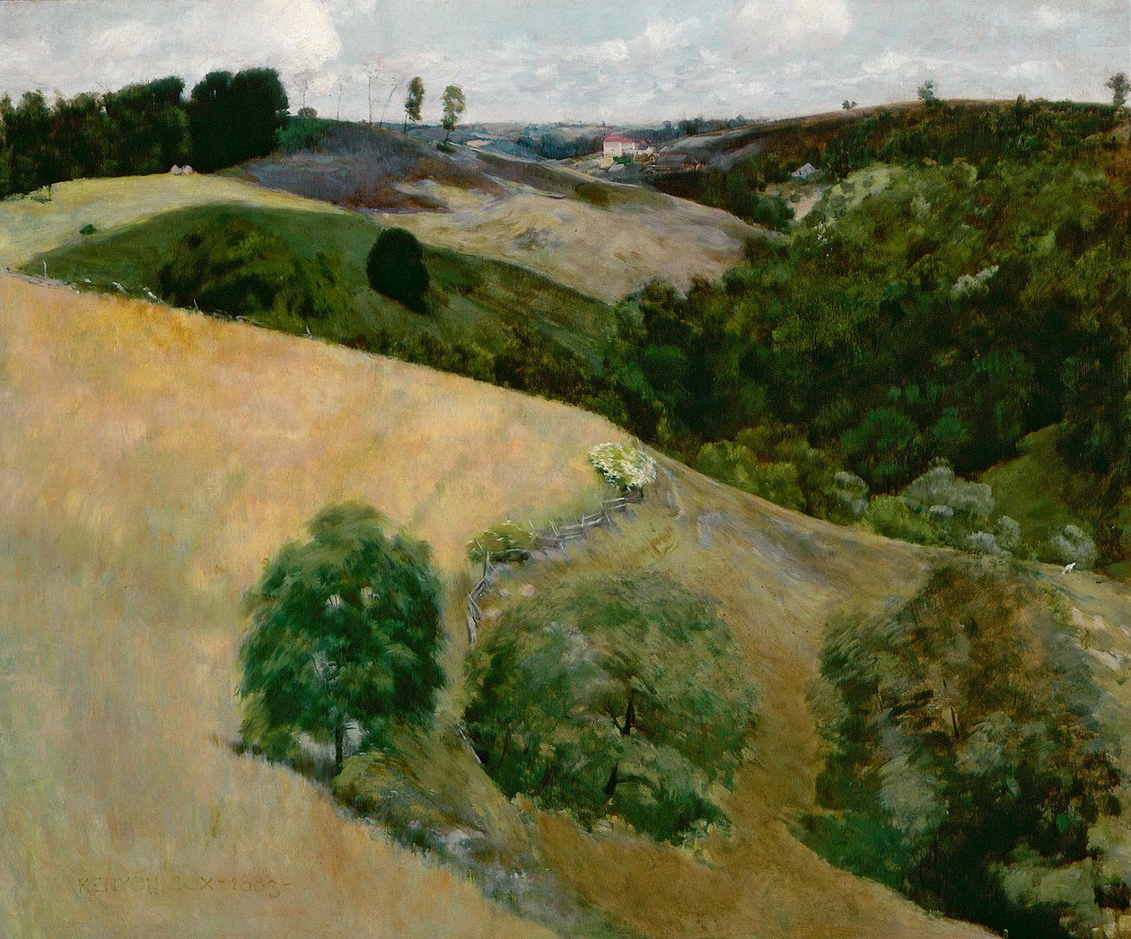 Vliegende schaduwen, 1883 door Kenyon Cox