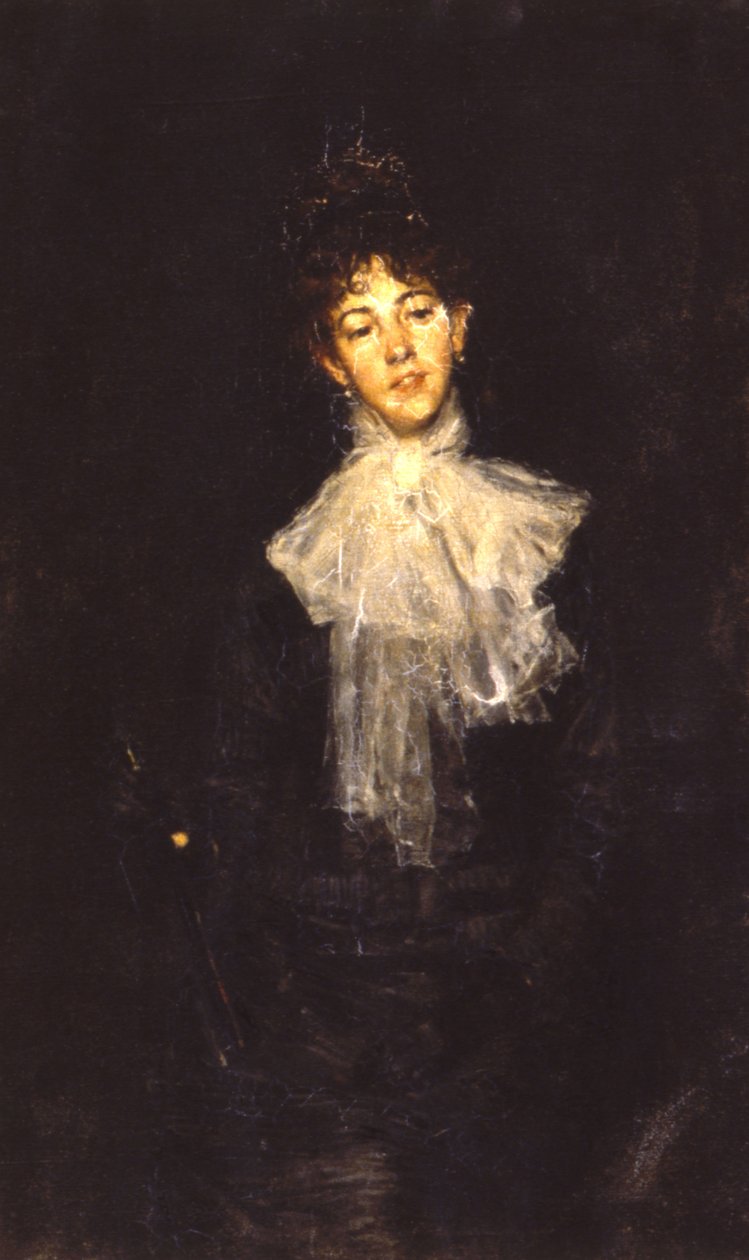 Een dame in het zwart, 1880 door Kenyon Cox