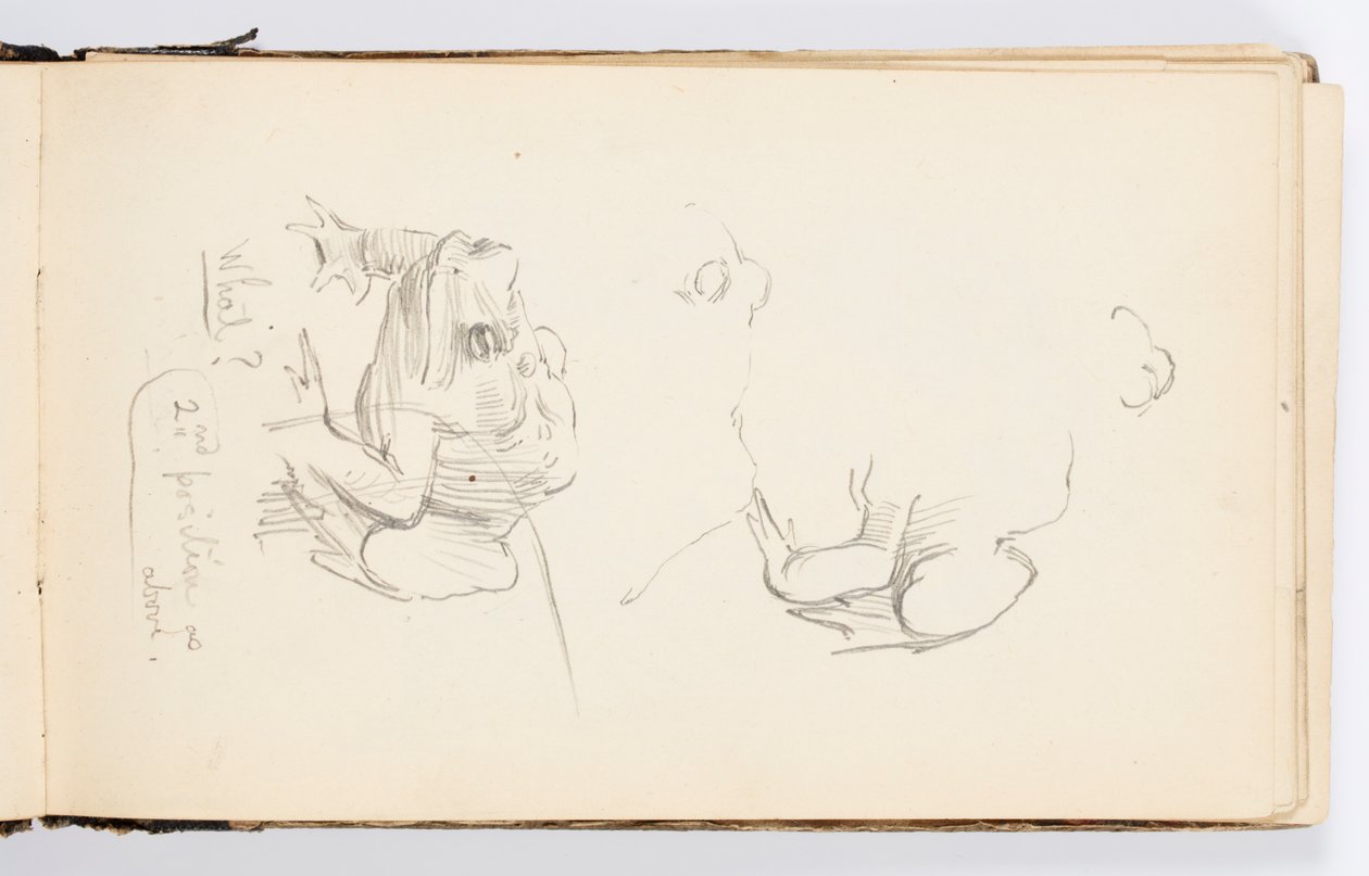 Schetsboek Pagina door Kenyon Cox