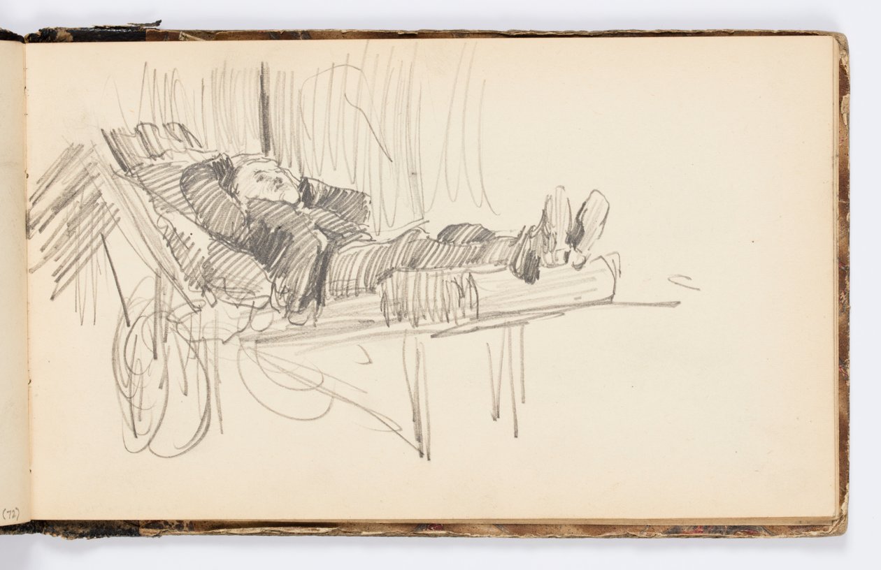 Schetsboekpagina door Kenyon Cox
