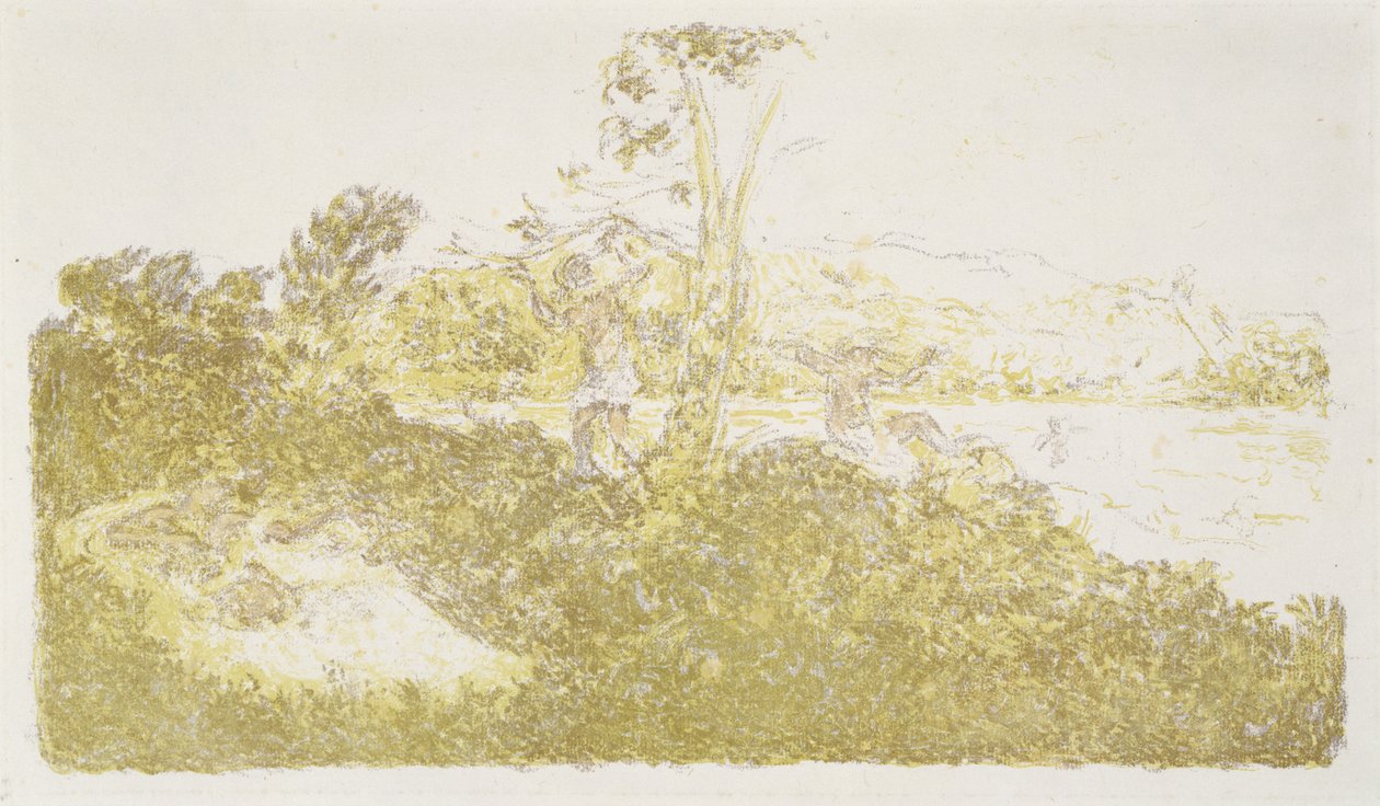 Personnages au bord de la mer (Figuren aan Zee), ca. 1900 door Ker Xavier Roussel