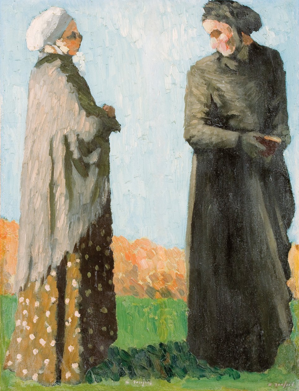 Boeren in Zondagskleding, 1890 door Ker Xavier Roussel