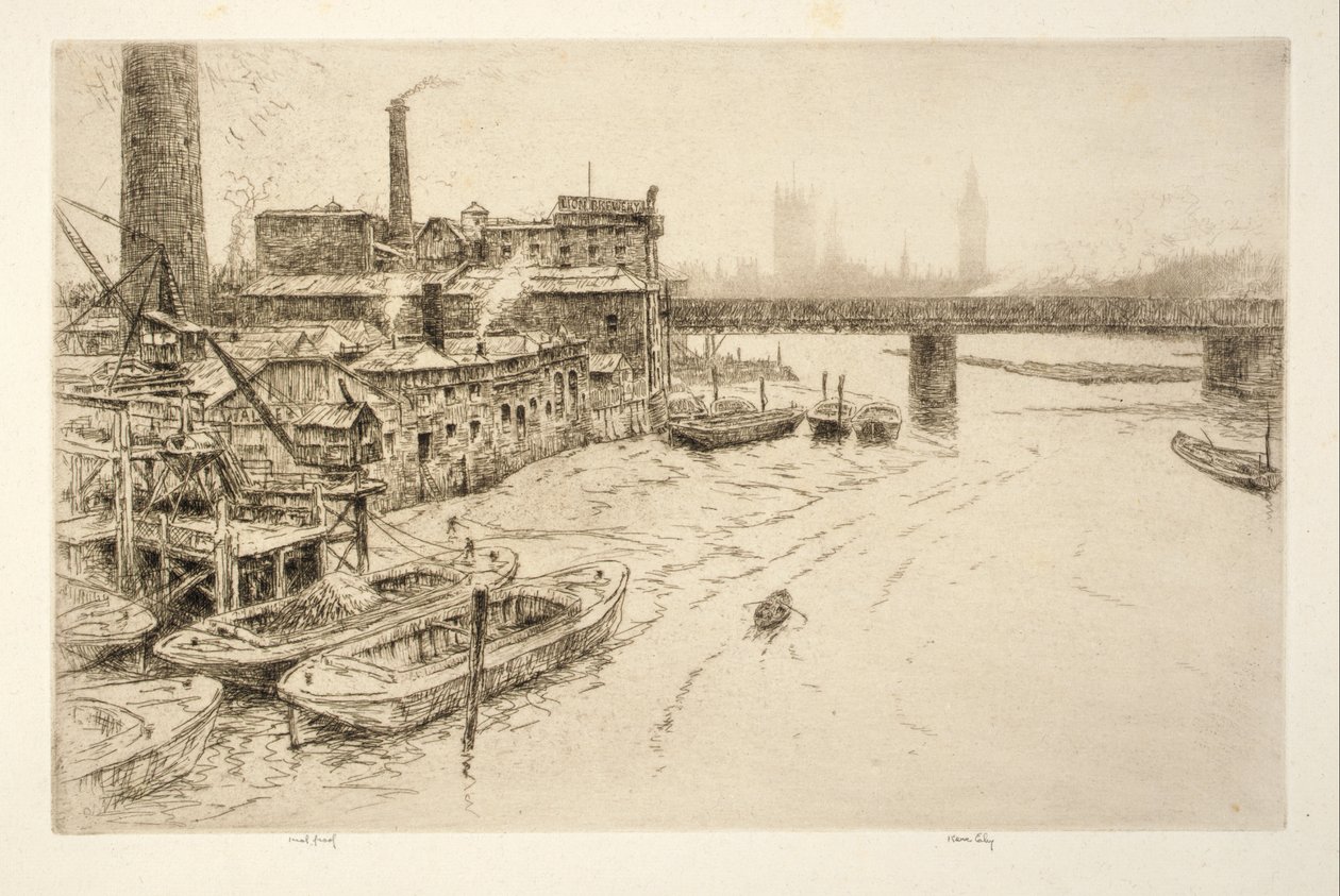 Hungerford Bridge, Londen door Kerr Eby