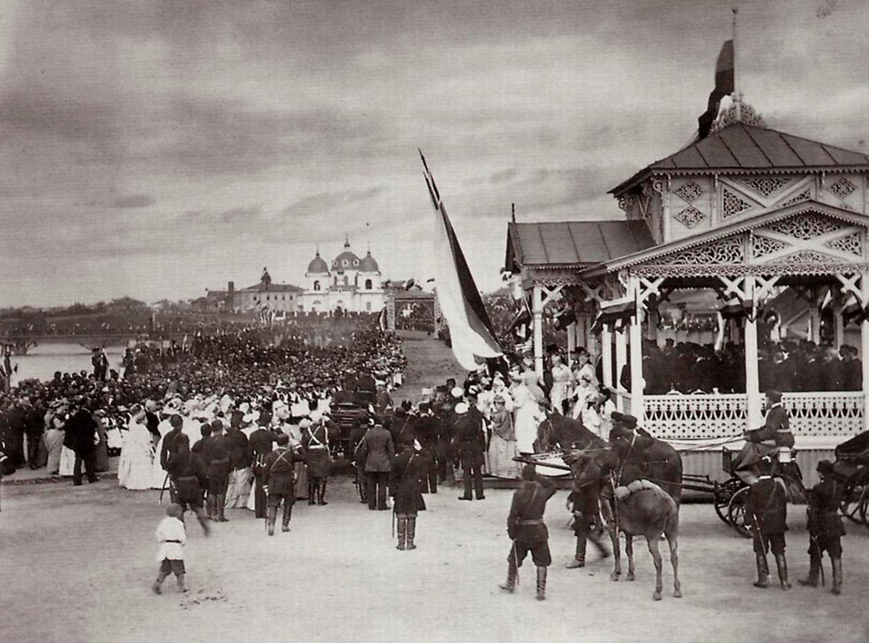 Tsarevich Nicholas van Rusland in Novocherkassk, Rusland door Kessler