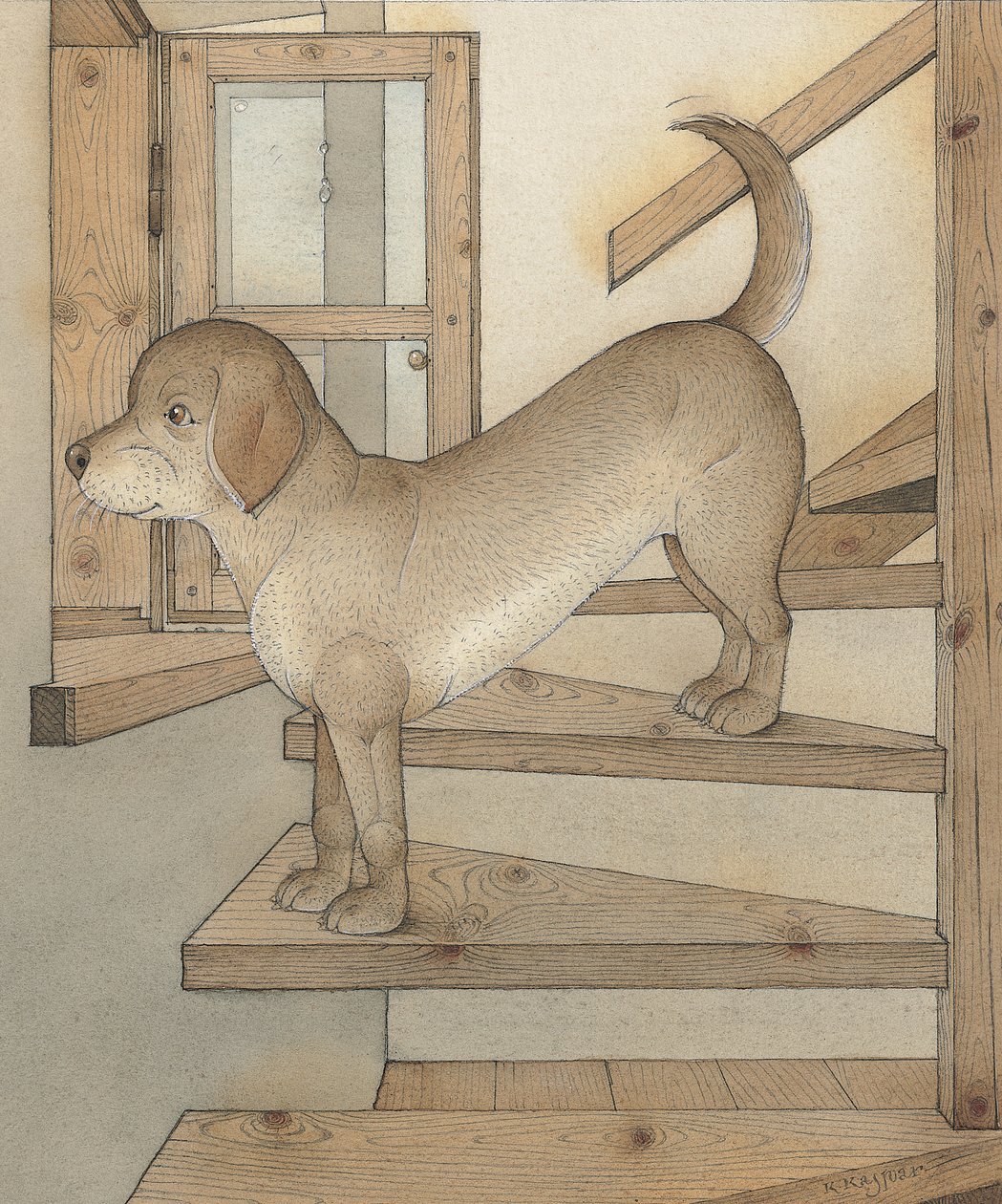 Waakhond door Kestutis Kasparavicius
