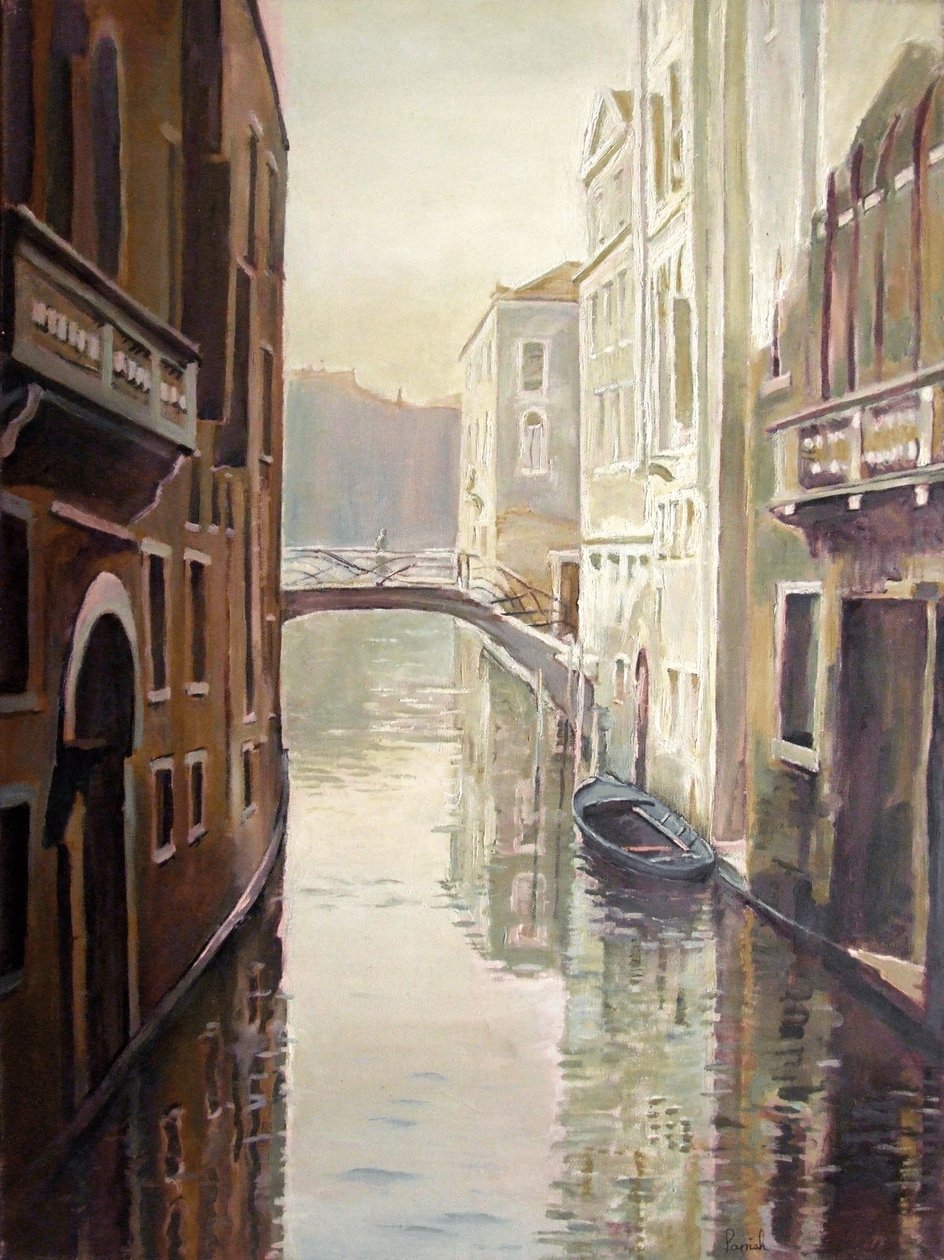 Venetiaans leven door Kevin Guild of Railway Artist Parrish