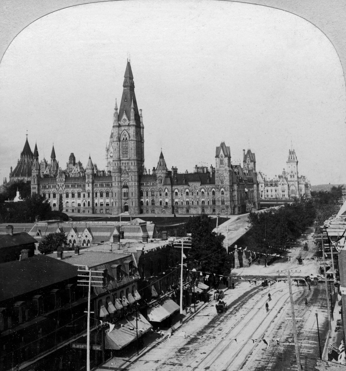 Parlementsgebouwen, Ottawa, Ontario, Canada door Keystone View Company