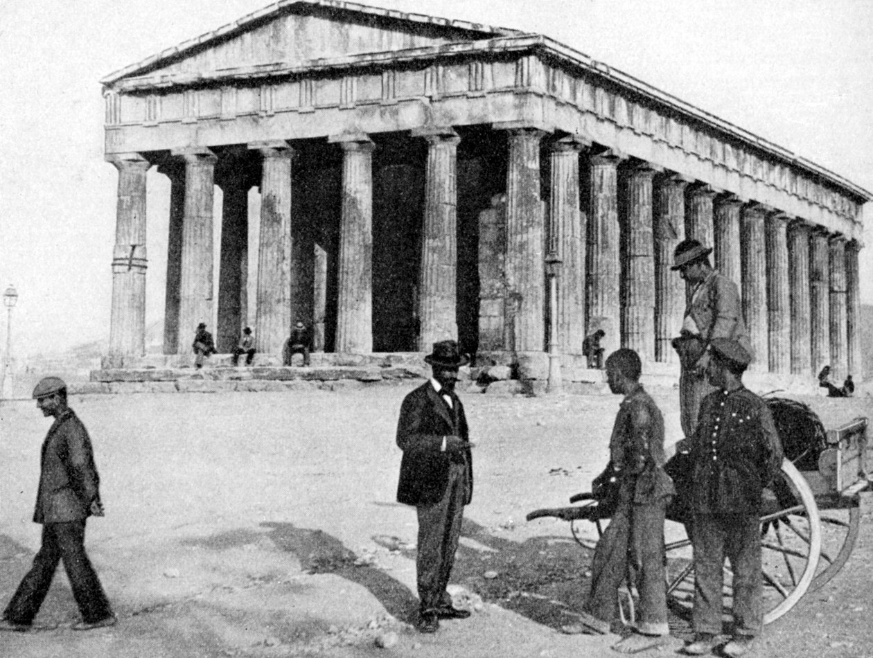 Het Theseum in Athene, Griekenland door Keystone View Company