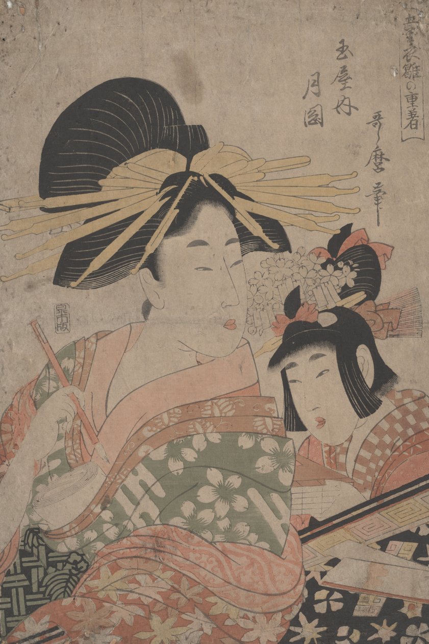 Zonder Titel door Kitagawa Utamaro