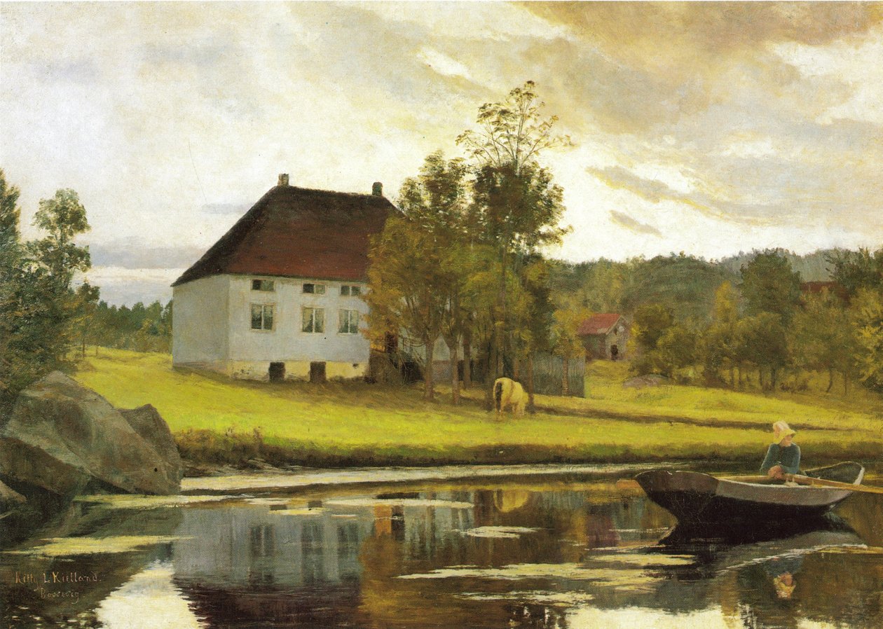 Na zonsondergang door Kitty Lange Kielland