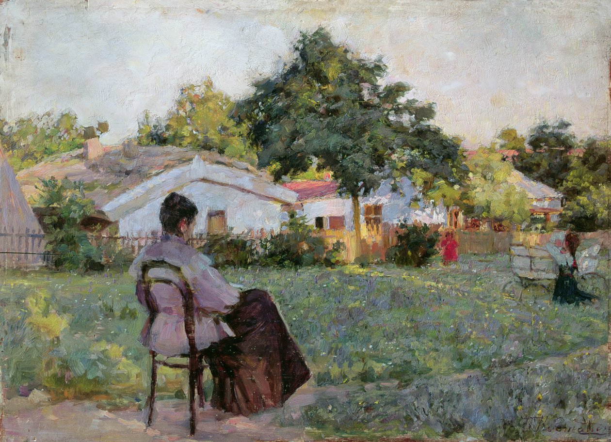 Bij de datsja, 1892 door Kiviak Konstantinov Kostandi