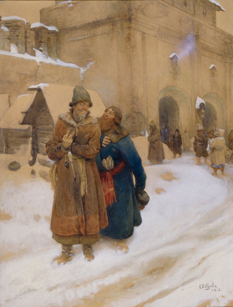 Podyachy, 1913 door Klavdiy Vasilievich Lebedev