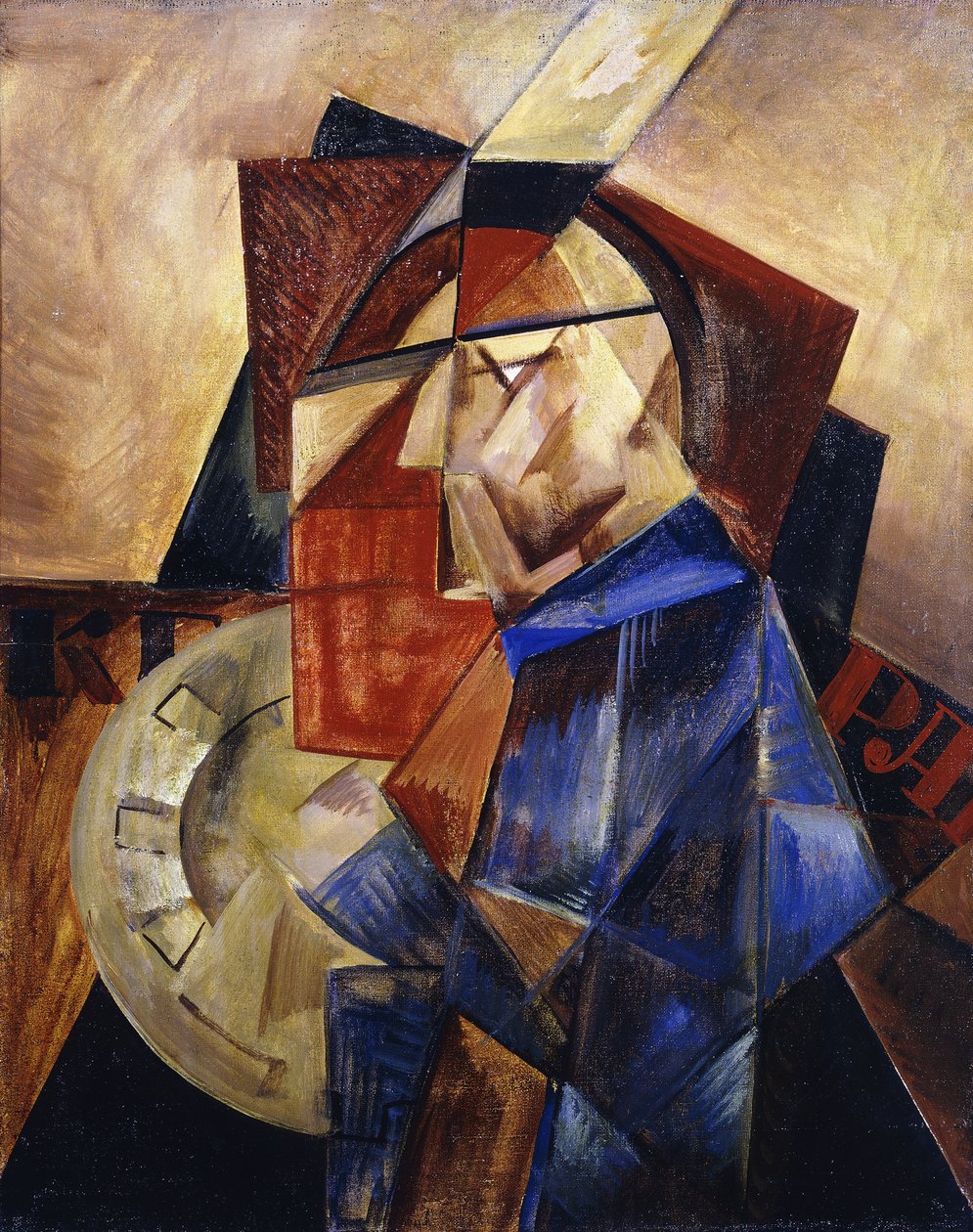 Cubo-Futuristisch Personage door Ivan Klyun