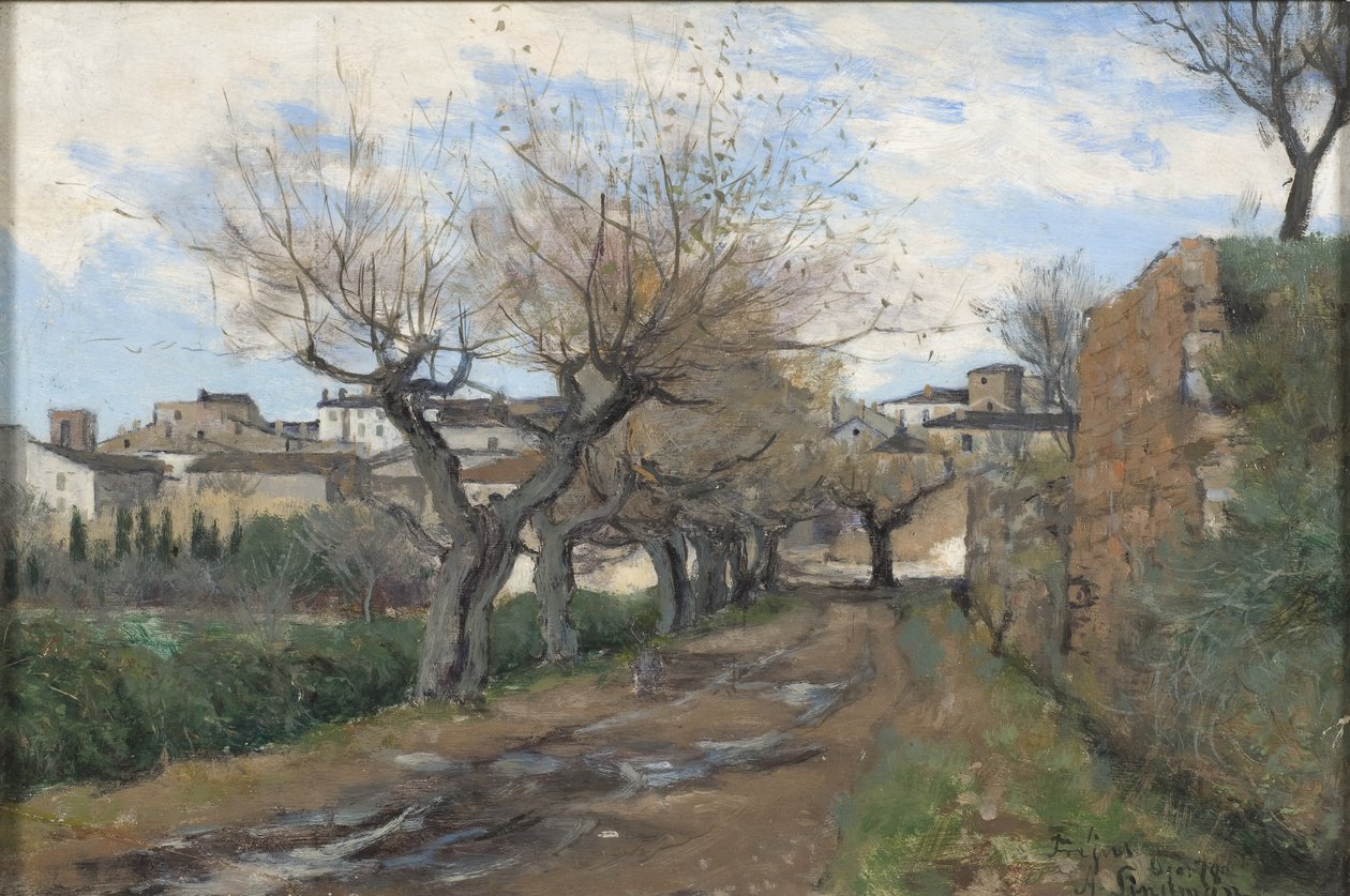 Een Straat in Frejus, 1878 door Knut Axel Lindman
