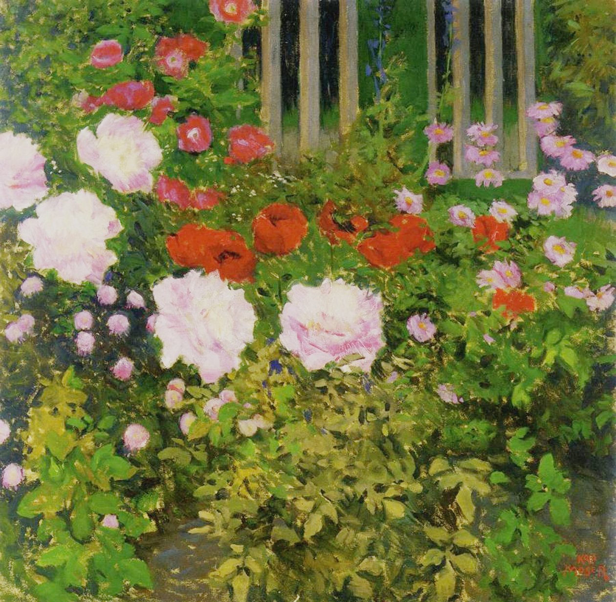 Een rozenhaag door Koloman Moser
