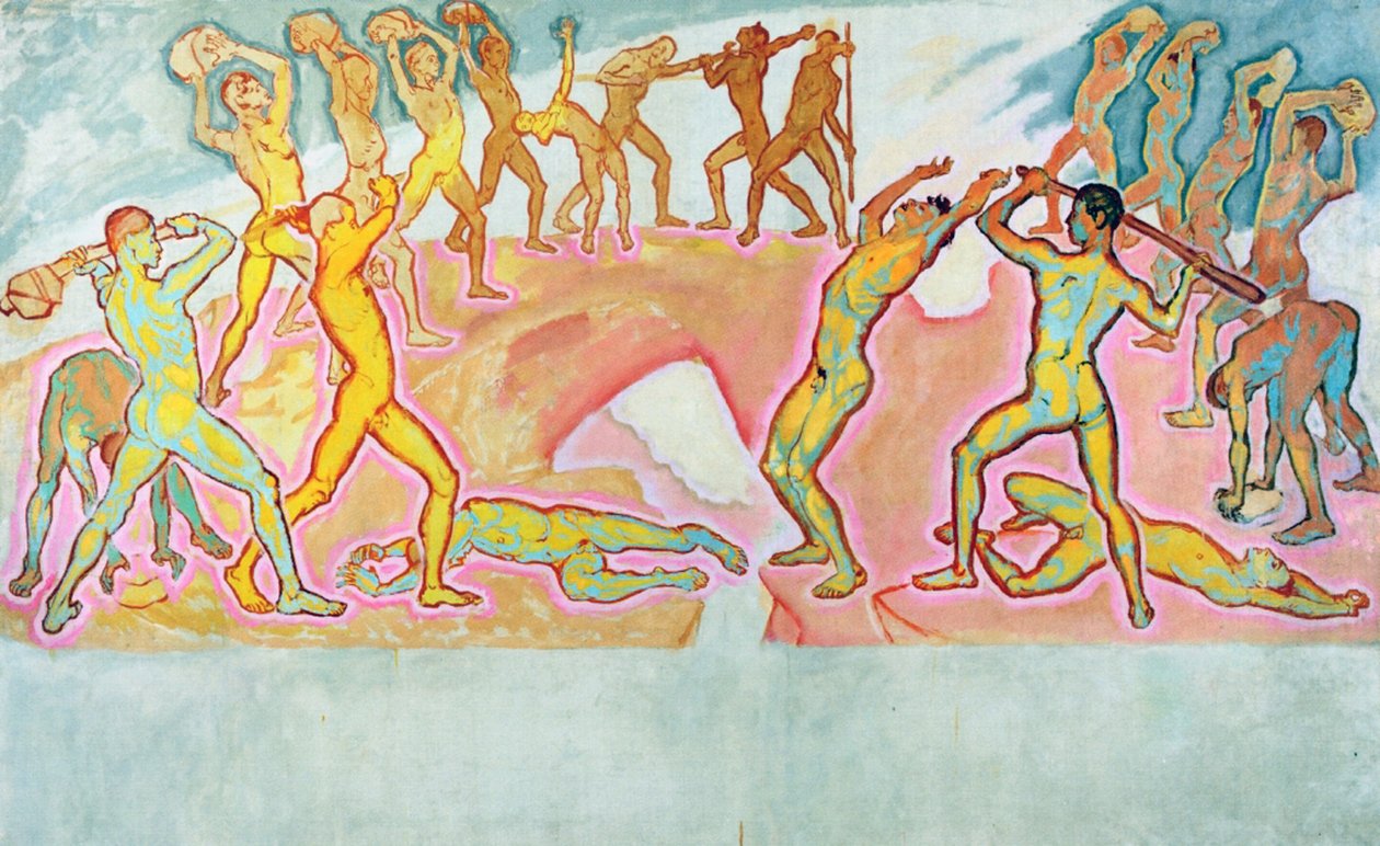 De botsing van de titanen, 1913-15 door Koloman Moser