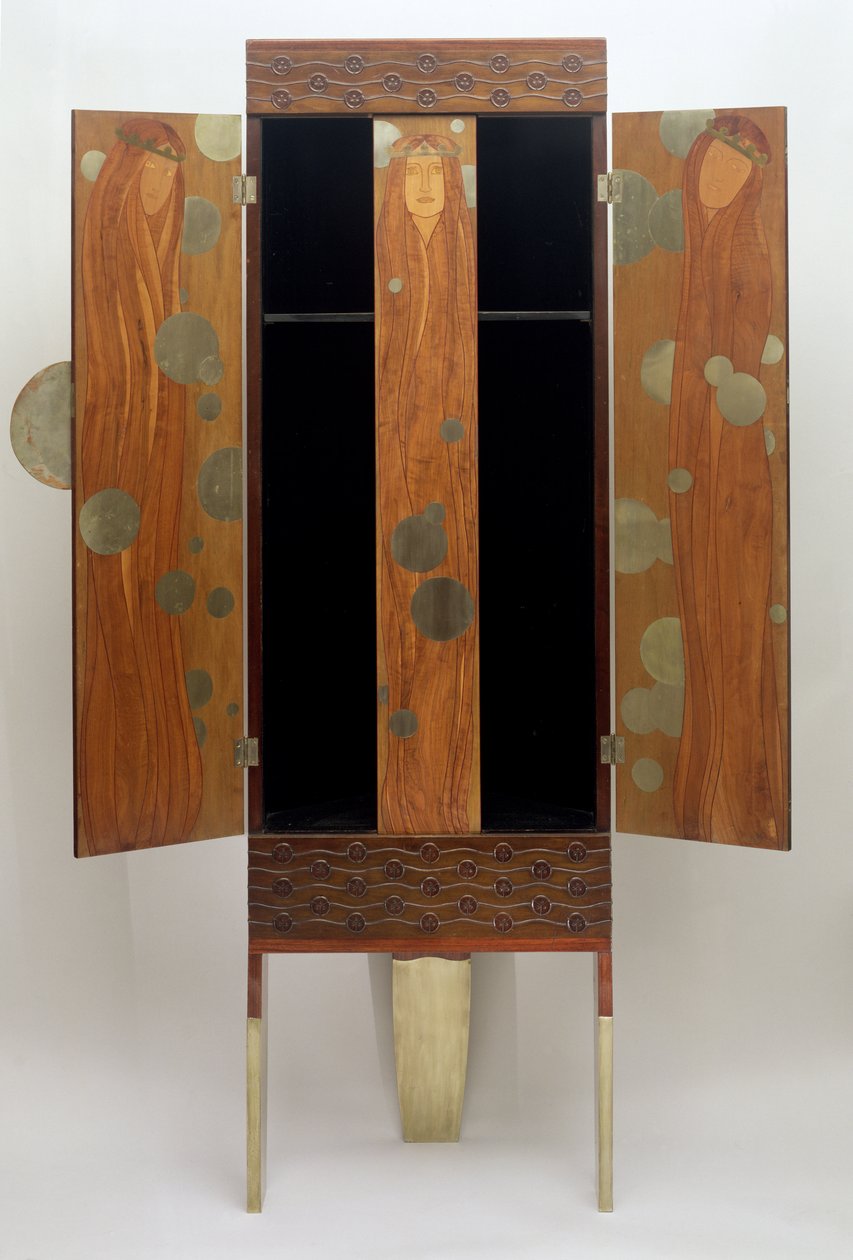 Het Betoverde Prinsessenkabinet, ca. 1900 door Koloman Moser
