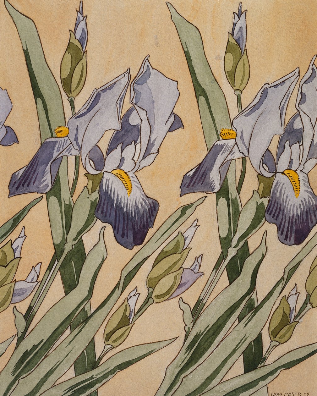 Iris, 1898 door Koloman Moser