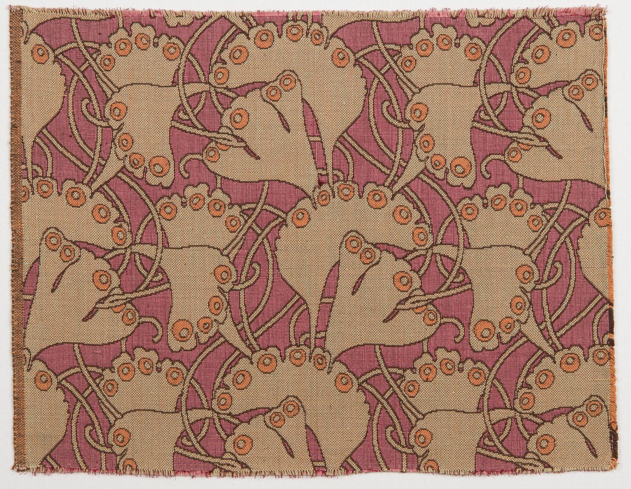 Textielontwerp, 1898 door Koloman Moser