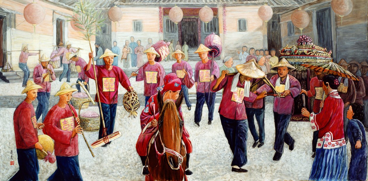 Traditionele bruiloft door Komi Chen