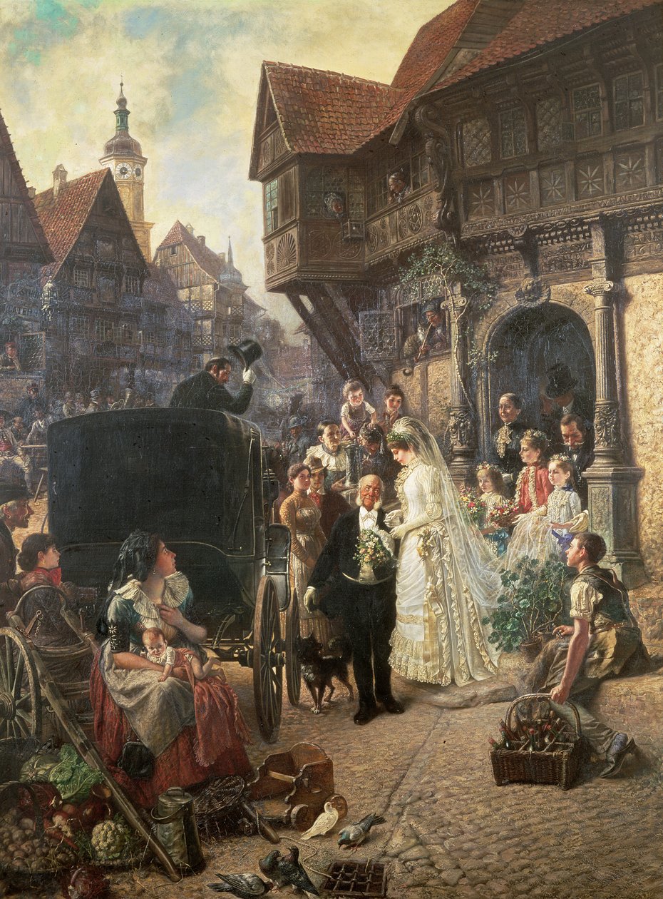 De Bruid, 19e eeuw door Konrad Beckmann