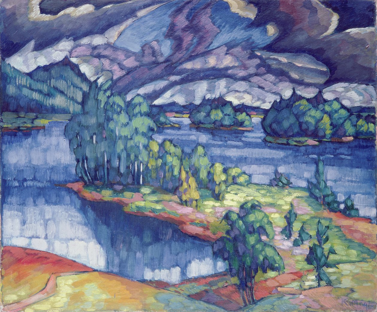 Meer Puhajarv, 1918-21 door Konrad Magi