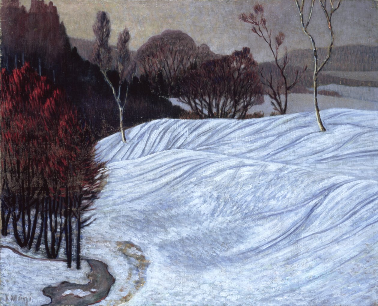 Noors Landschap, 1908-10 door Konrad Magi