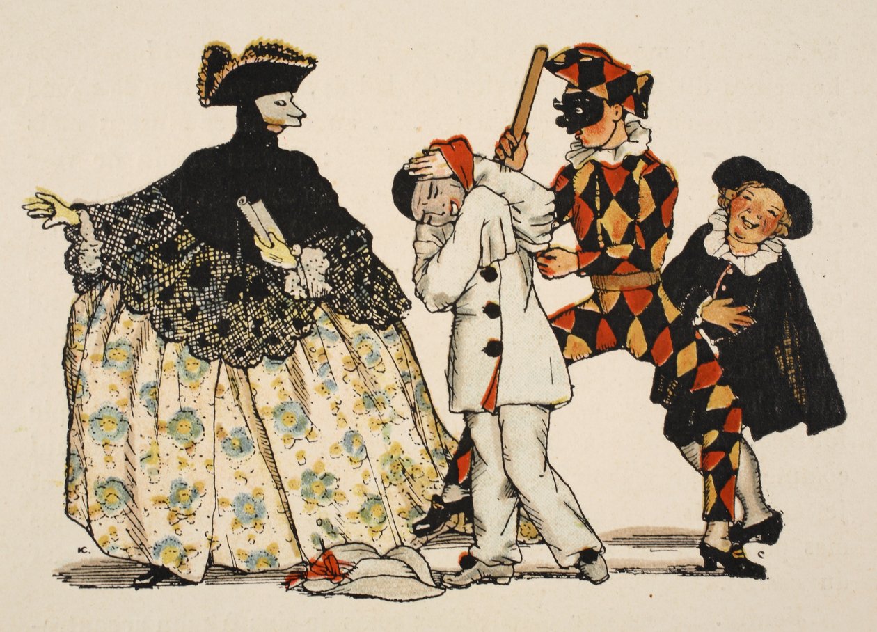 Comédie Italienne, 1918 door Konstantin Andreevic Somov